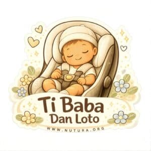 Ti Baba Dan Loto baby car safety sticker — Mauritius Creole design by nutura.org