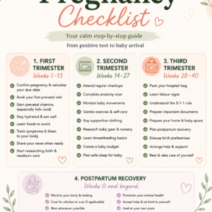 Free Pregnancy Checklist: From Positive Test to Baby Arrival