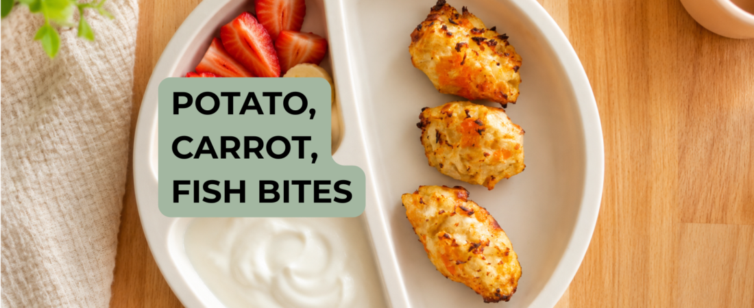 Potato, Carrot and Fish Bites for Babies and Toddlers