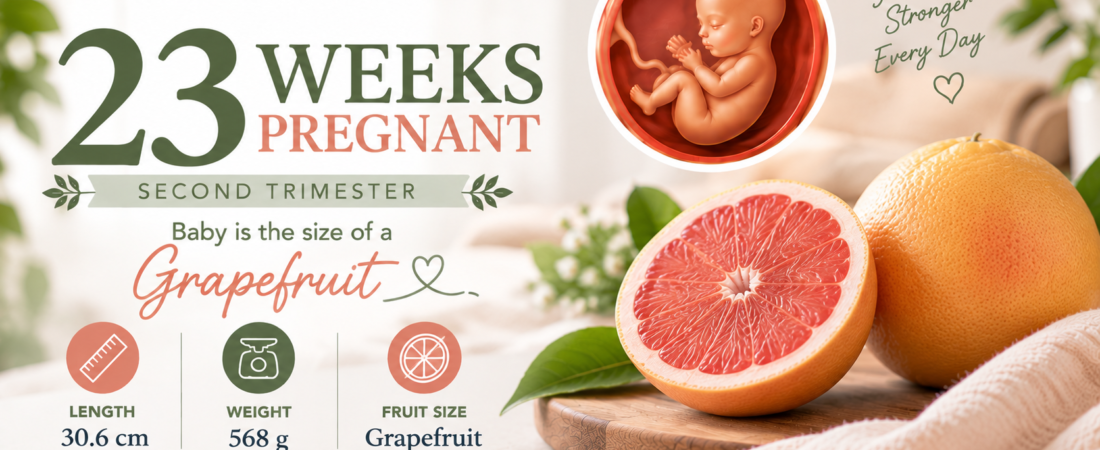 23 Weeks Pregnant: The Kicks Are Real and the Third Trimester Is Closer Than It Feels | Nutura
