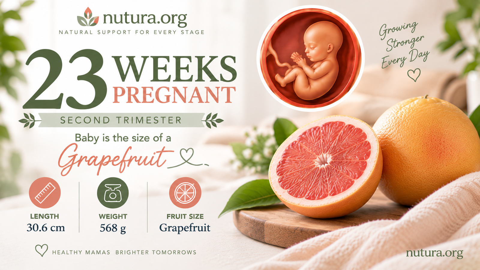 23 Weeks Pregnant: The Kicks Are Real and the Third Trimester Is Closer Than It Feels | Nutura