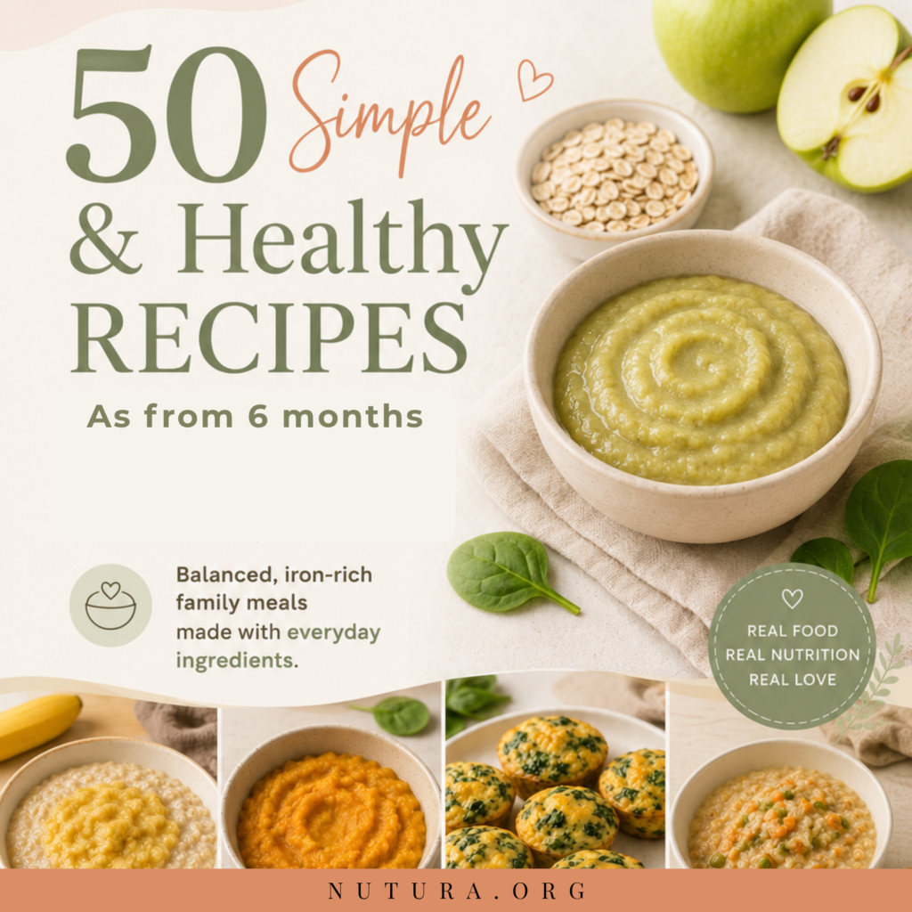 50 Simple & Healthy Recipes for Babies as from 6 months